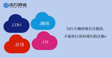 為什么網絡域名注冊商不能進行所有域名的注冊？